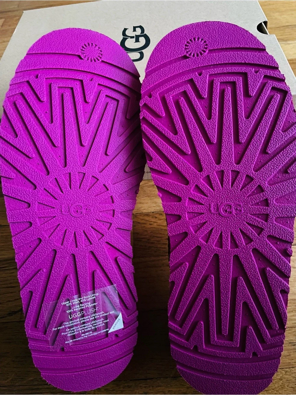 UGG Kids Hot Pink Slip-On Clog